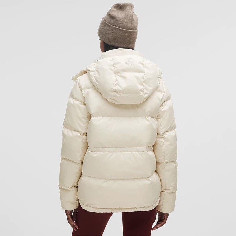 Lululemon SoftMatte Cropped Goose Down Puffer Jacket with Detachable Hood