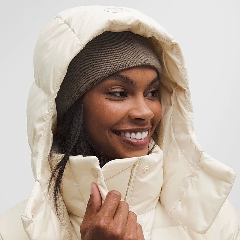 Lululemon SoftMatte Cropped Goose Down Puffer Jacket with Detachable Hood