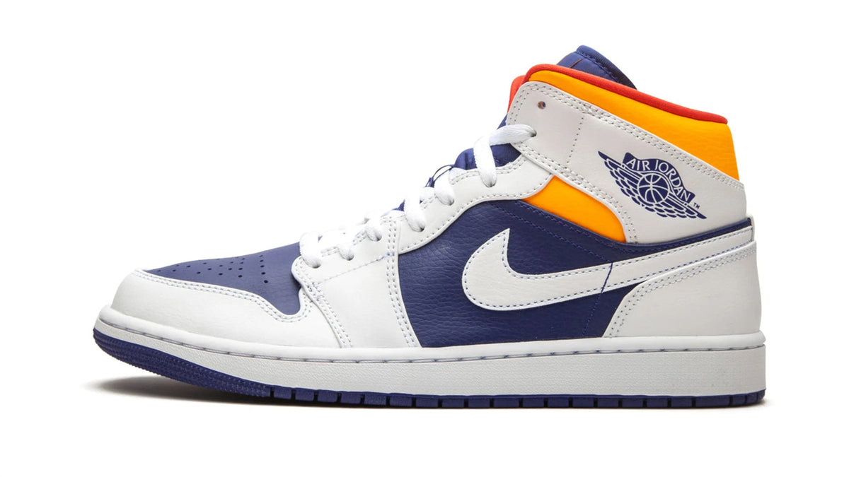 Air Jordan 1 Mid "Royal Blue/Laser Orange"
