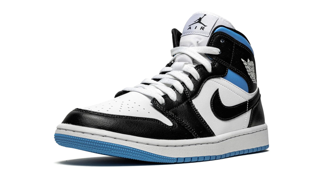 Air Jordan 1 Mid WMNS "Black/White/University Blue"