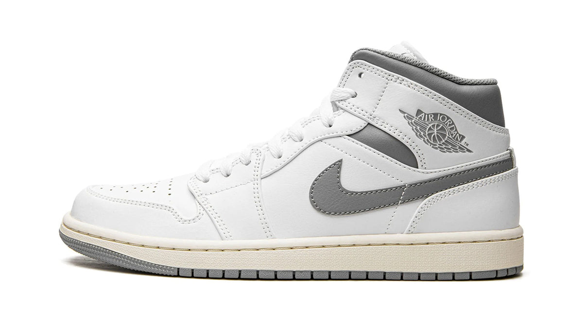 Air Jordan 1 Mid "White/Stealth Grey"