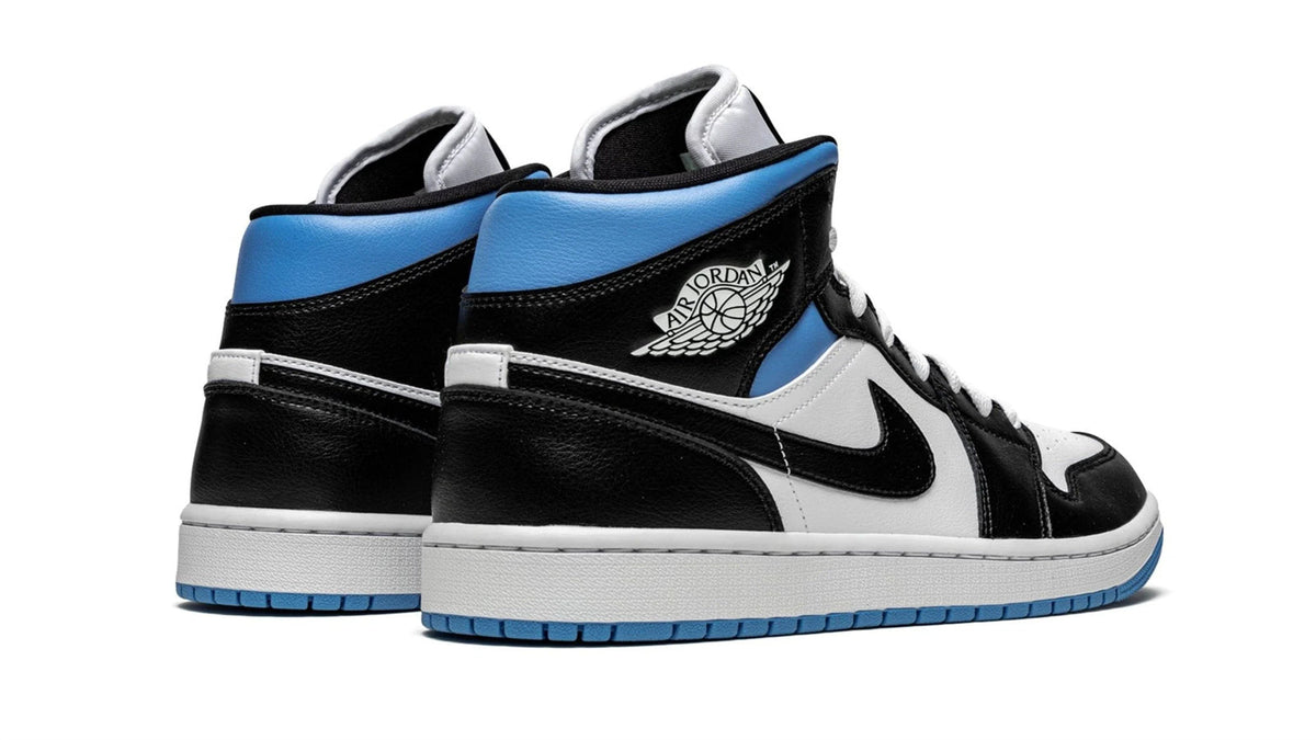 Air Jordan 1 Mid WMNS "Black/White/University Blue"