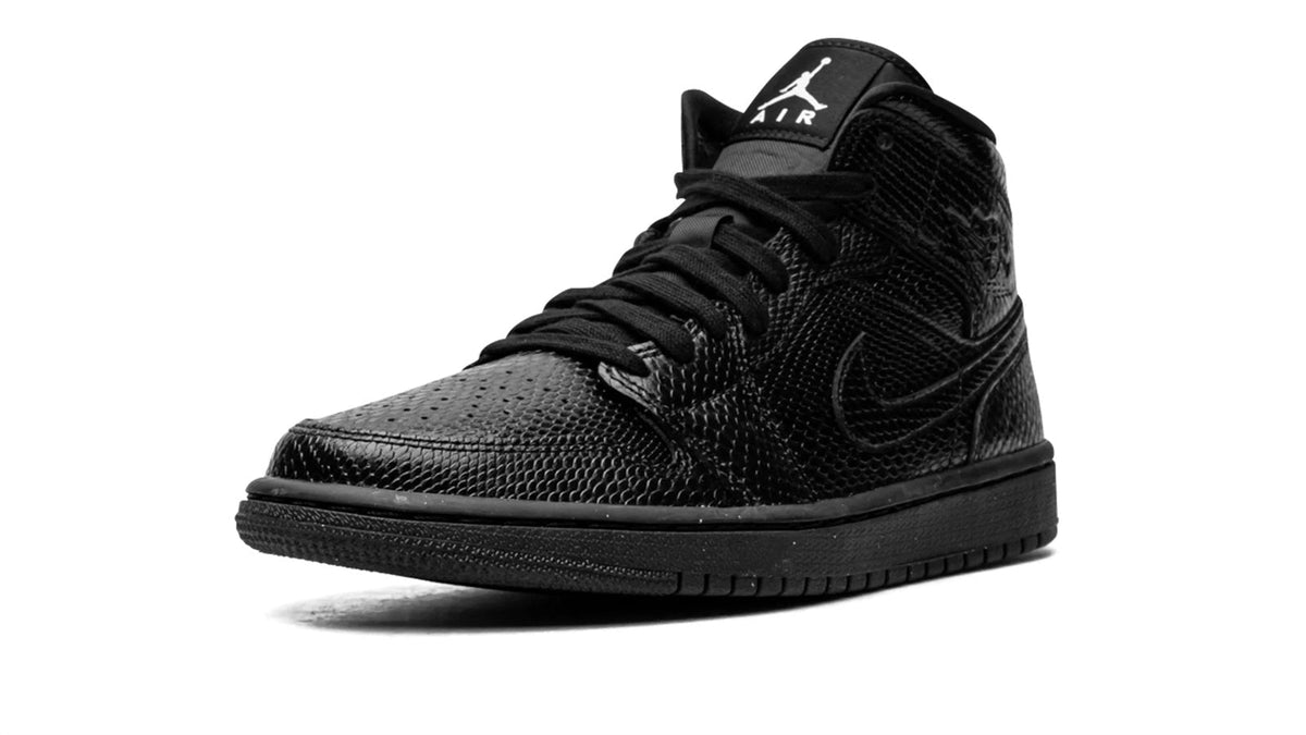 Air Jordan 1 Mid WMNS "Black Snakeskin"