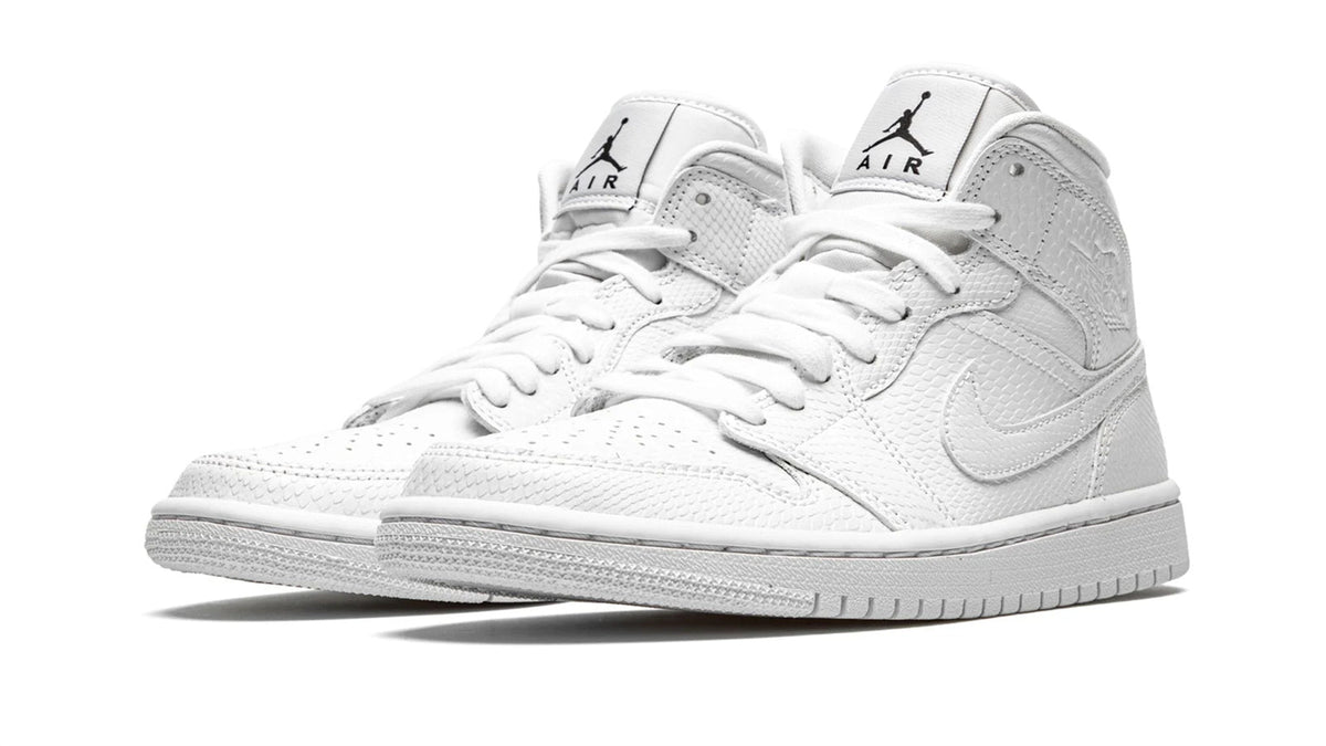 Air Jordan 1 Mid WMNS "White Snakeskin"