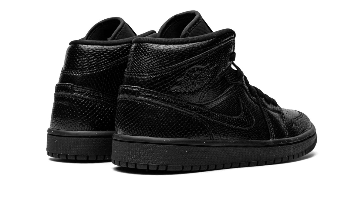 Air Jordan 1 Mid WMNS "Black Snakeskin"