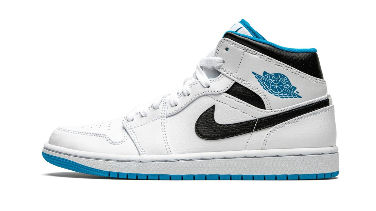 Air Jordan 1 Mid "White/Laser Blue"