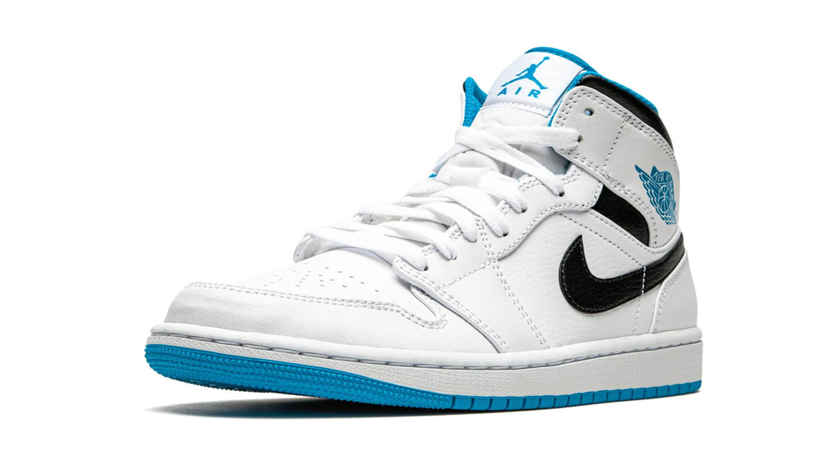 Air Jordan 1 Mid "White/Laser Blue"