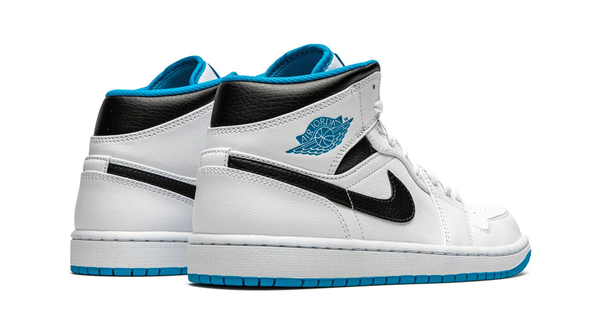 Air Jordan 1 Mid "White/Laser Blue"
