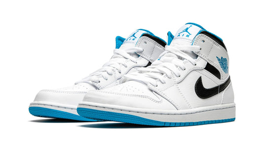 Air Jordan 1 Mid "White/Laser Blue"