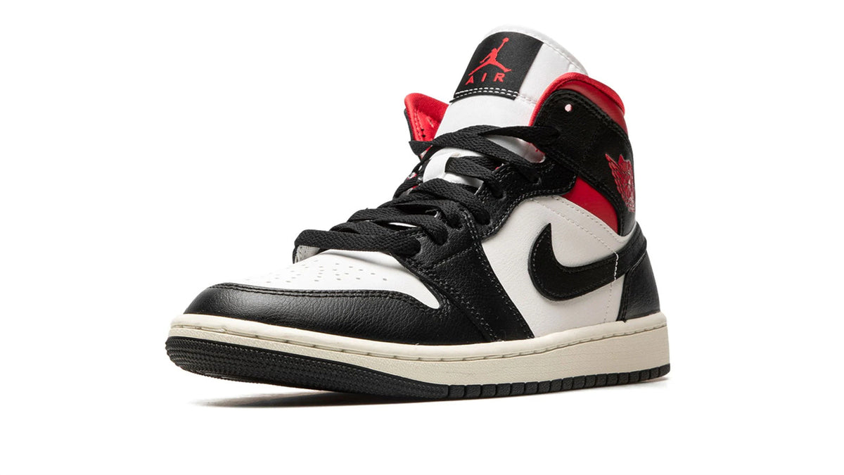 Air Jordan 1 Mid WMNS "Black/Gym Red/Sail"
