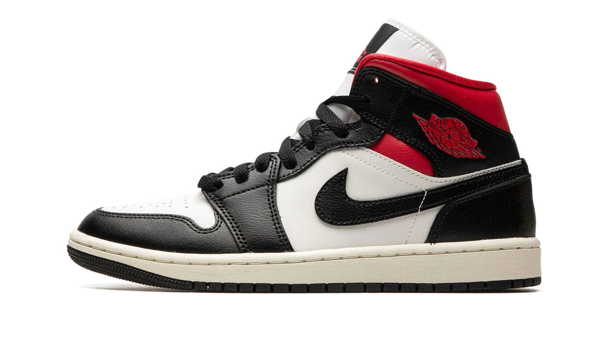 Air Jordan 1 Mid WMNS "Black/Gym Red/Sail"