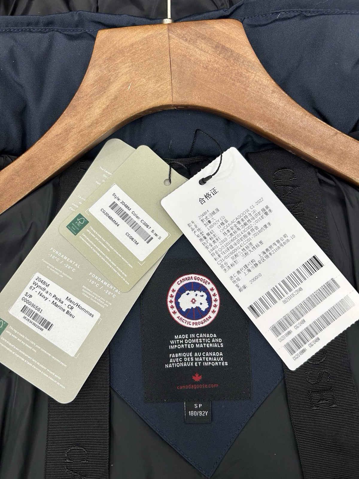 Canada Goose 2048M Hooded Down Jacket – Graphite Grey