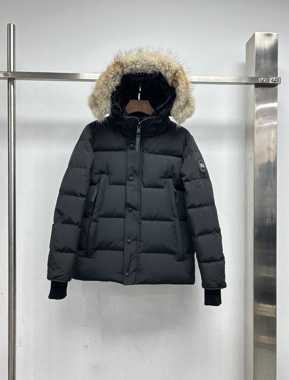 Canada Goose 2048M Hooded Down Jacket – Graphite Grey