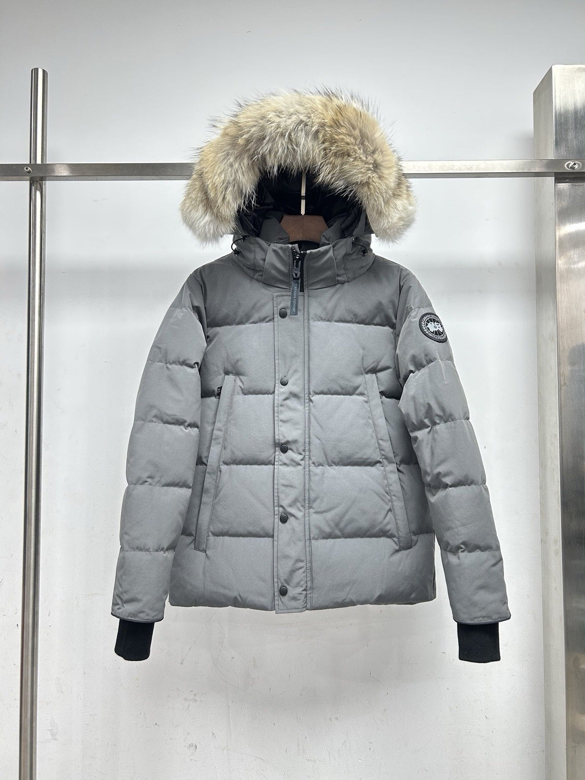 Canada Goose 2048M Hooded Down Jacket – Graphite Grey