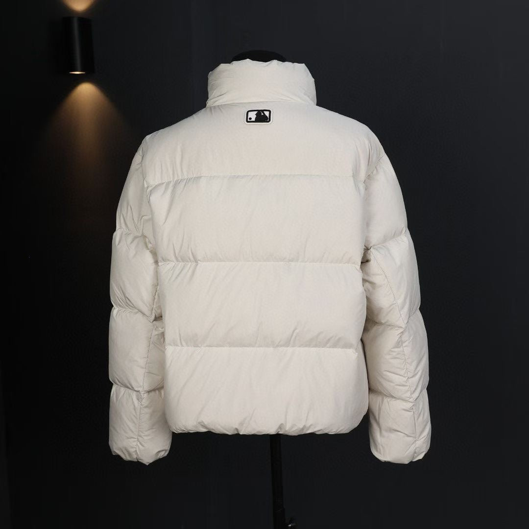 MLB New York Yankees Unisex Cropped Down Jacket with Plush Collar