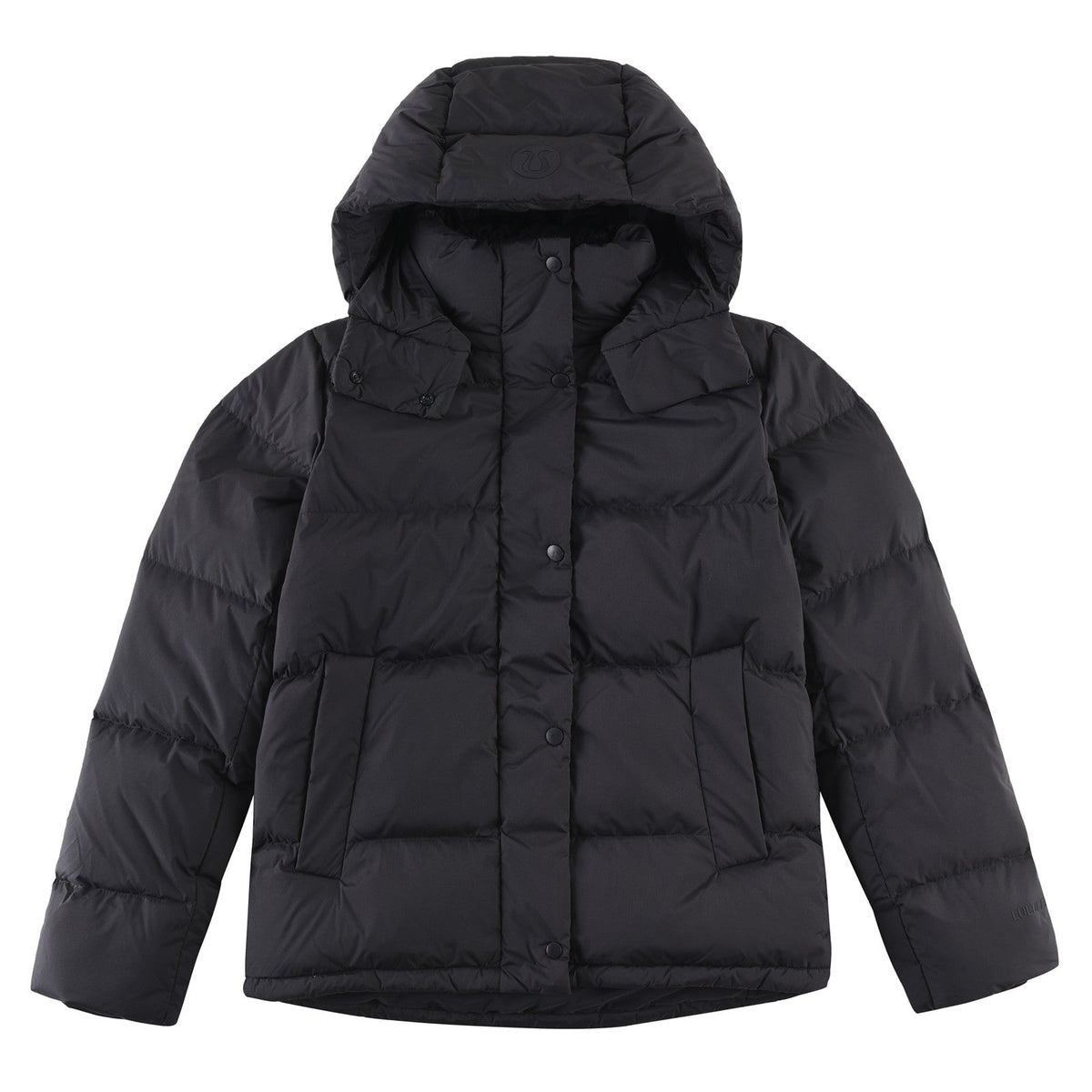 Lululemon Wunder Puff Cropped Goose Down Jacket with Detachable Hood