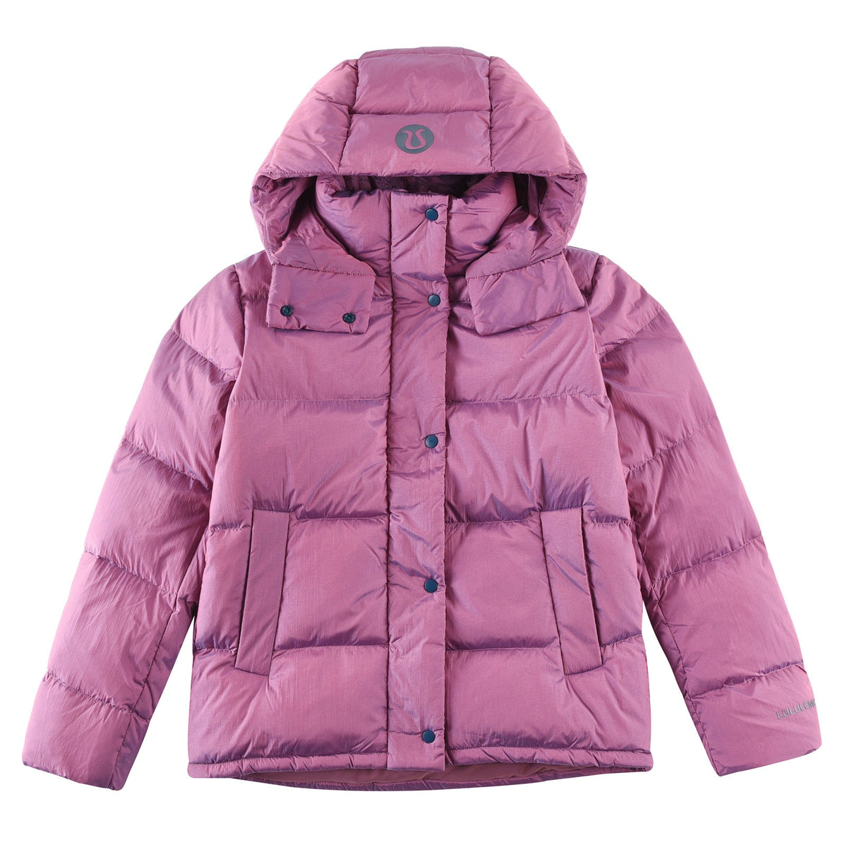 Lululemon Wunder Puff Cropped Goose Down Jacket with Detachable Hood