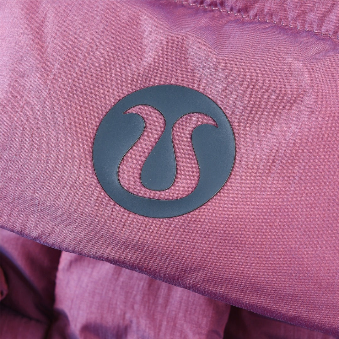 Lululemon Wunder Puff Cropped Goose Down Jacket with Detachable Hood