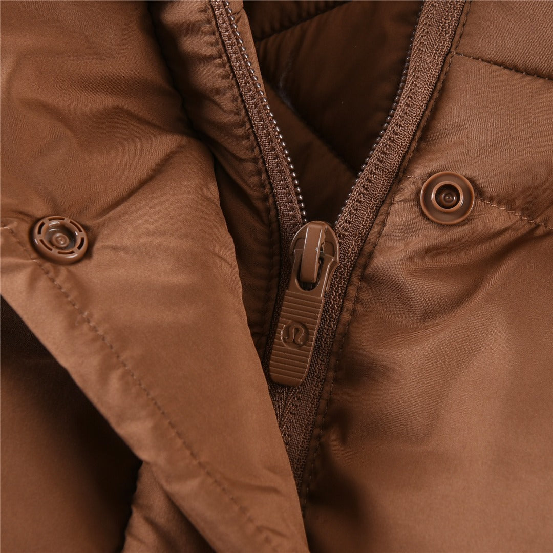 Lululemon Wunder Puff Cropped Goose Down Jacket with Detachable Hood