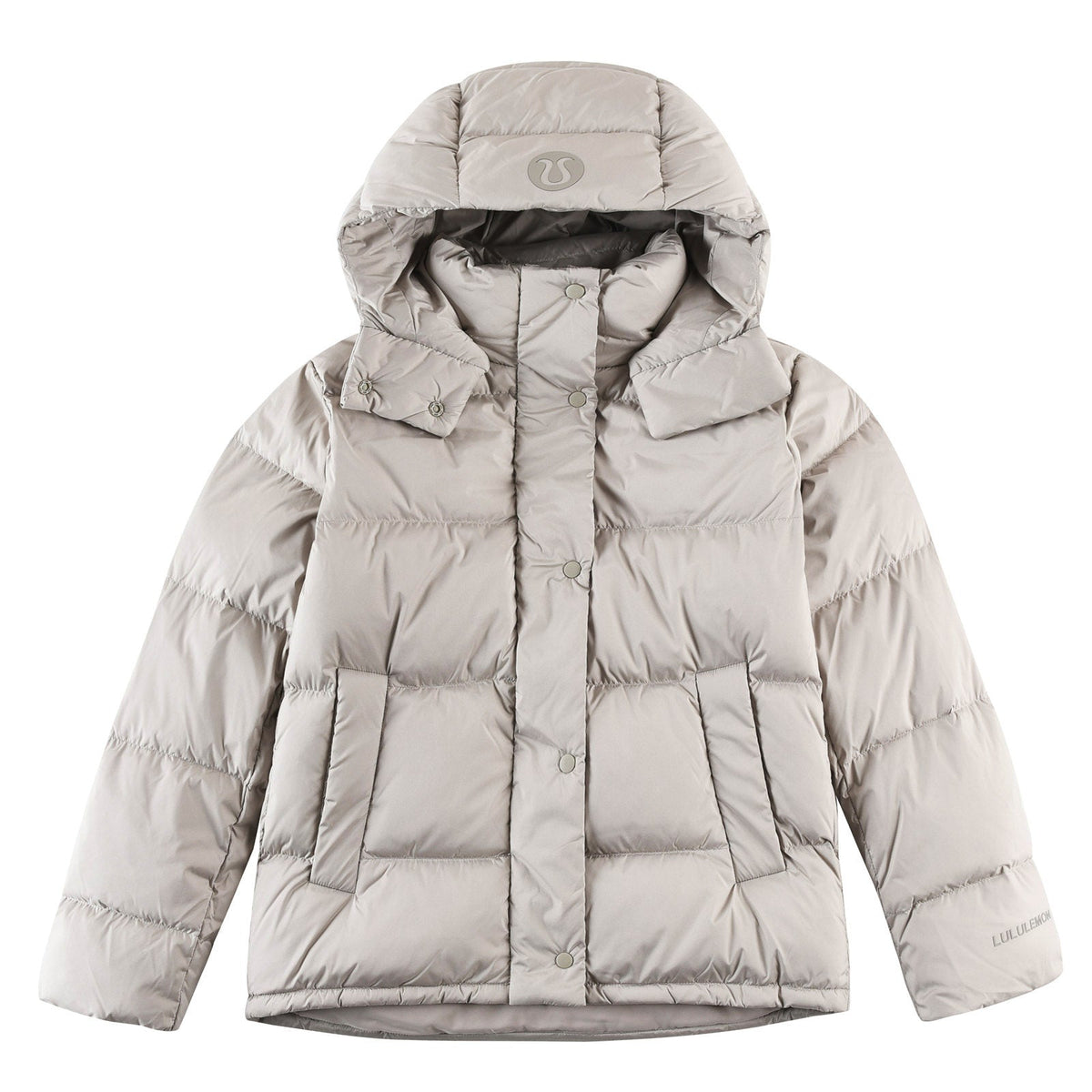 Lululemon Wunder Puff Cropped Goose Down Jacket with Detachable Hood