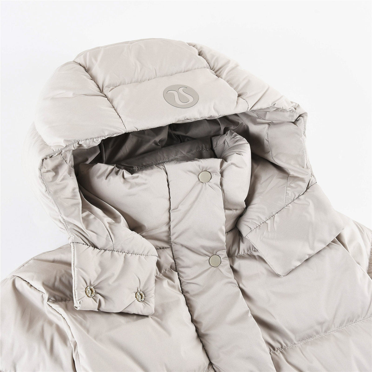 Lululemon Wunder Puff Cropped Goose Down Jacket with Detachable Hood