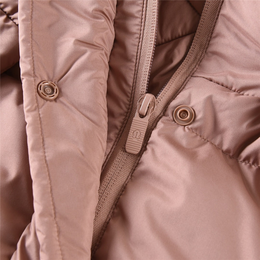Lululemon Wunder Puff Cropped Goose Down Jacket with Detachable Hood