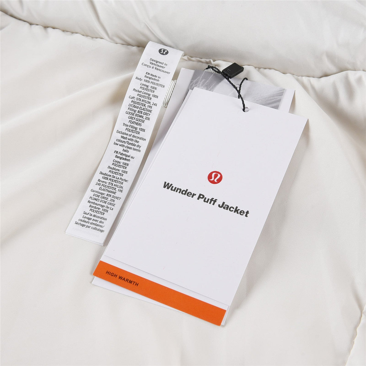 Lululemon Wunder Puff Cropped Goose Down Jacket with Detachable Hood