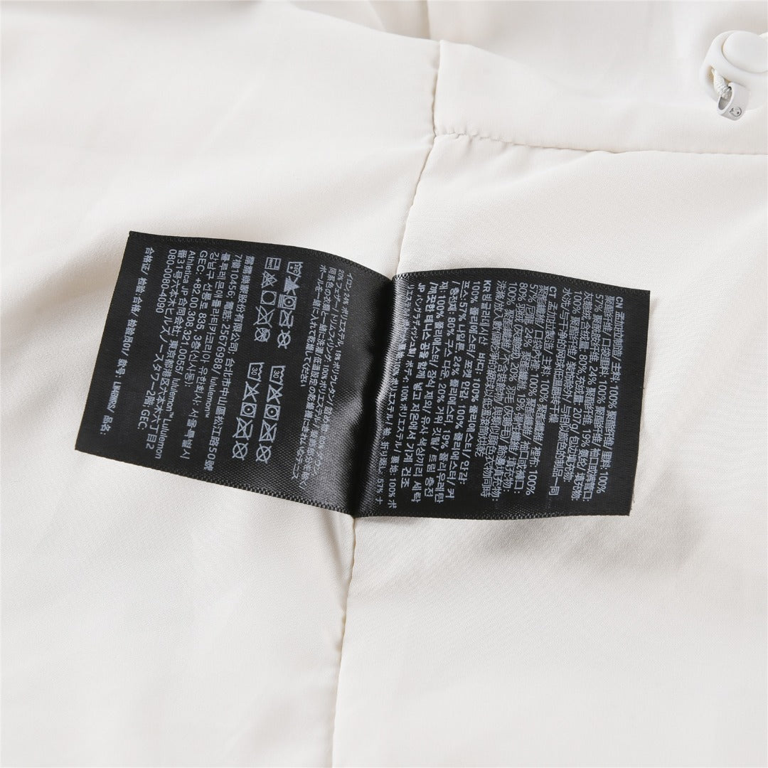 Lululemon Wunder Puff Cropped Goose Down Jacket with Detachable Hood