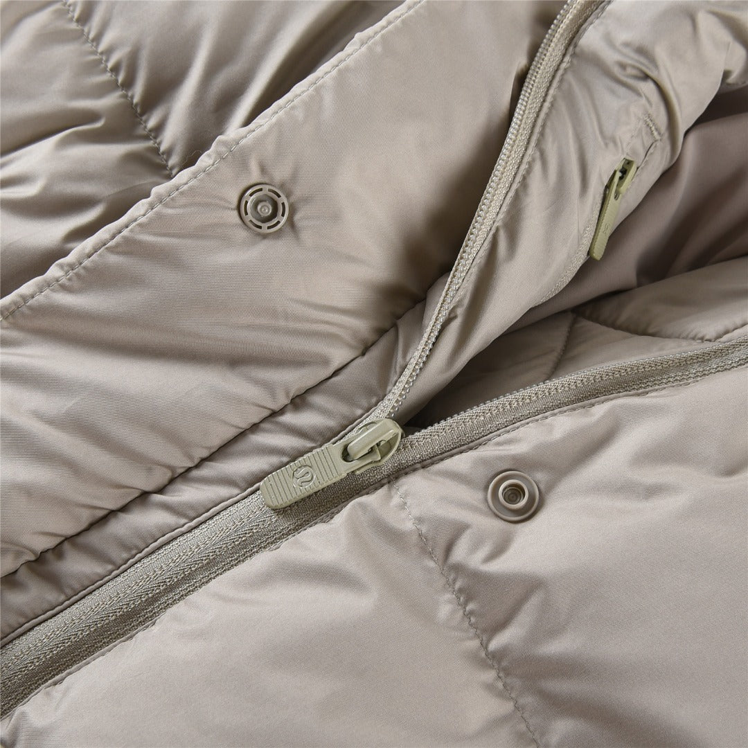 Lululemon Snow Warrior Long Goose Down Jacket with Detachable Hood
