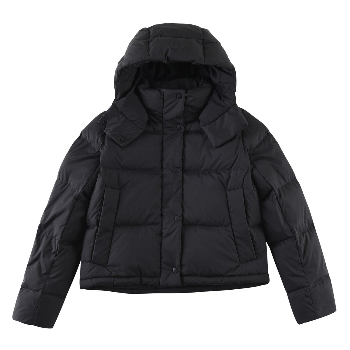 Lululemon SoftMatte Cropped Goose Down Puffer Jacket with Detachable Hood