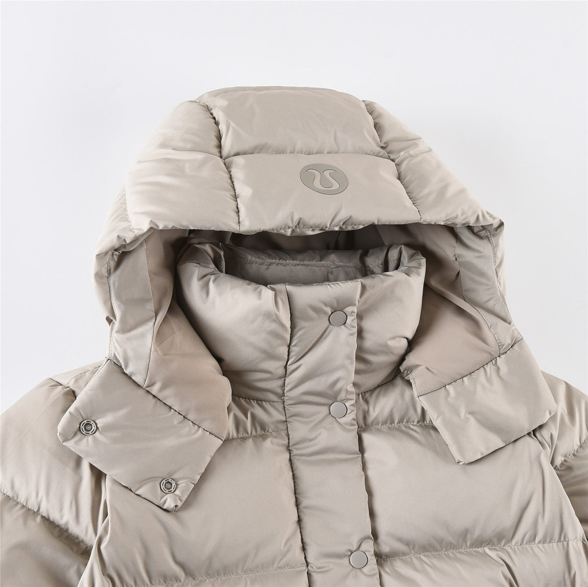 Lululemon SoftMatte Cropped Goose Down Puffer Jacket with Detachable Hood