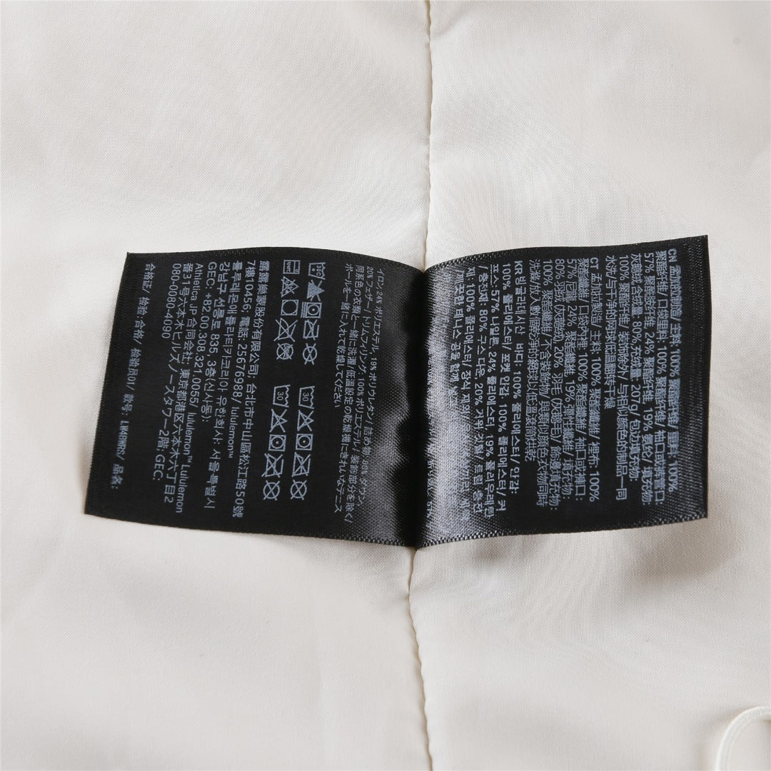 Lululemon SoftMatte Cropped Goose Down Puffer Jacket with Detachable Hood